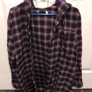 FOX Flannel in Purple size Large